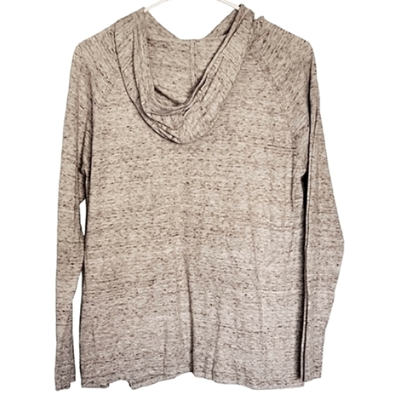 1151 * Gap Lightweight Pullover Heather Tan Hoodie Size M - Picture 2 of 8